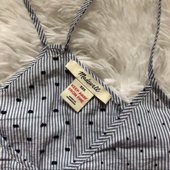 MADEWELL • Pointelle Pinstriped String Tank Top - Picture 3 of 6